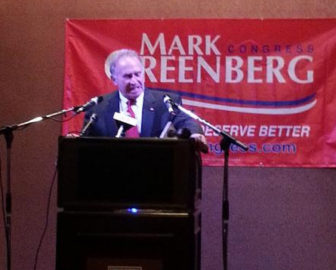 Republican challenger Mark Greenberg concedes the 5th Congressional District race to U.S. Rep. Elizabeth Esty.