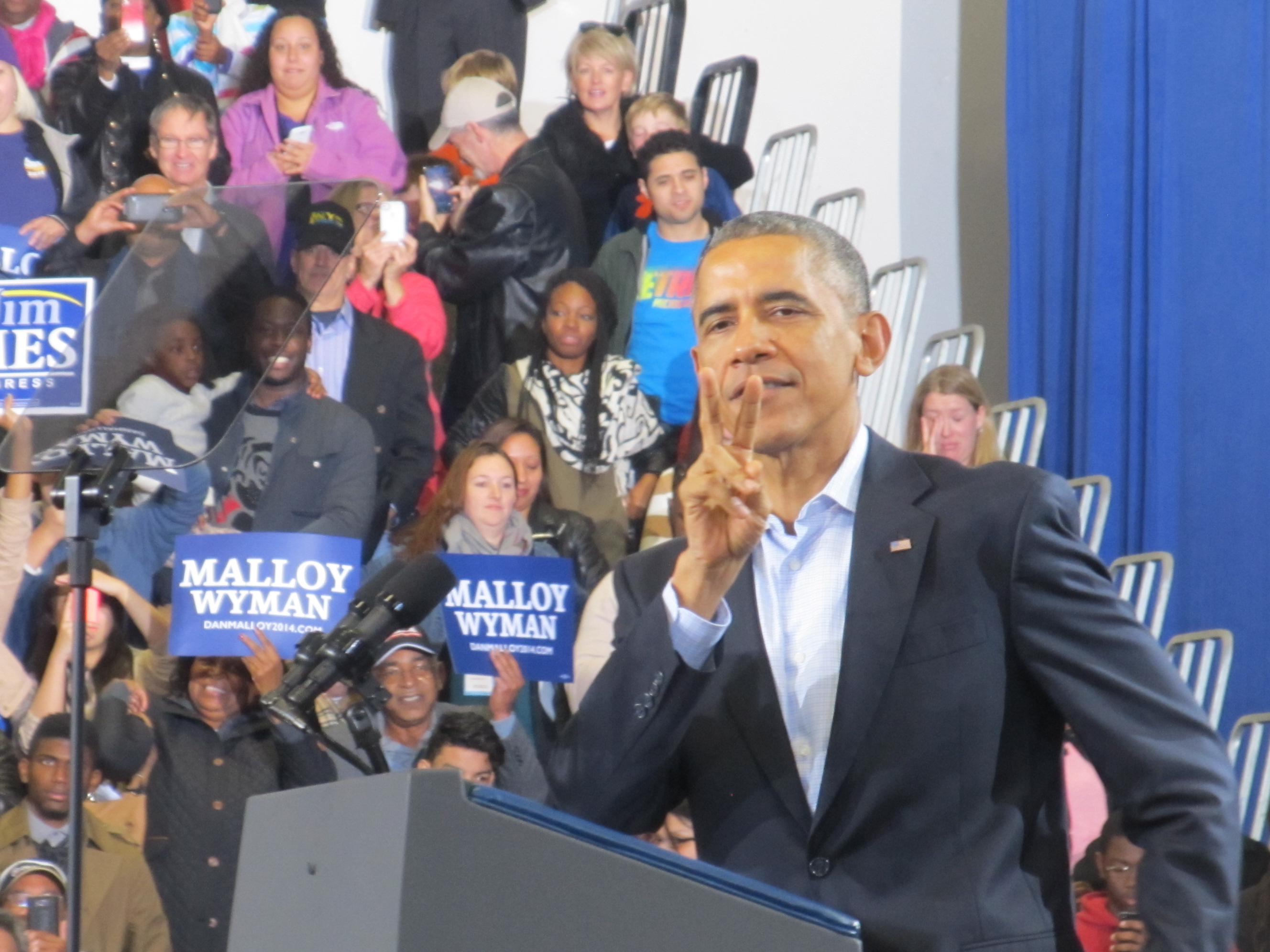Two days 'til election, says President Obama.