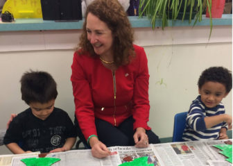 Rep. Elizabeth Esty spent some time earlier this month with children at a Torrington Child Care Center, later announcing a federal grant she said will expand access to high-quality, affordable preschool.