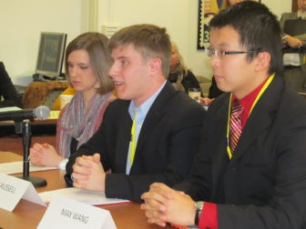 Students share with the State Board of Education their ideas to improve high schools in Connecticut.