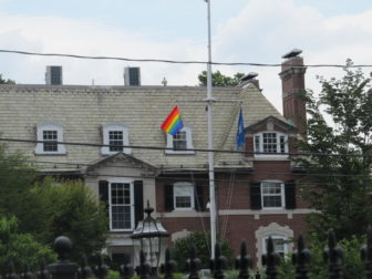 Gov. Dannel P. Malloy flew the gay pride flag over the executive residence to celebrate a U.S. Supreme Court decision striking down DOMA in 2013.