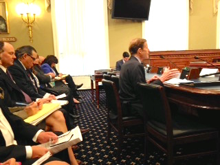 U.S. Sen. Richard Blumenthal testifies before the Indian affairs subcommittee Wednesday.