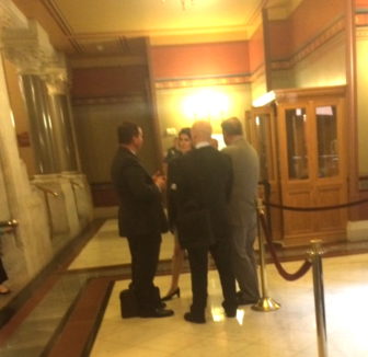 Rep. Cristin McCarthy Vahey is lobbied by representatives of GE, based in her town of Fairfield.