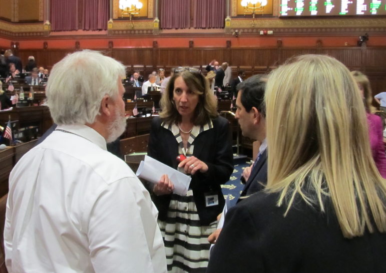 Karen Buffkin, the governor's legal counsel, listening to GOP concerns about Second Chance.