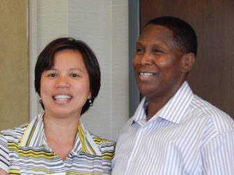 This is a picture of Maria Christine Binalla and Patricia Watkins