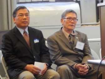 Howard Phengsomphone, executive director of the Lao Association of Connecticut, and Ban Tran.