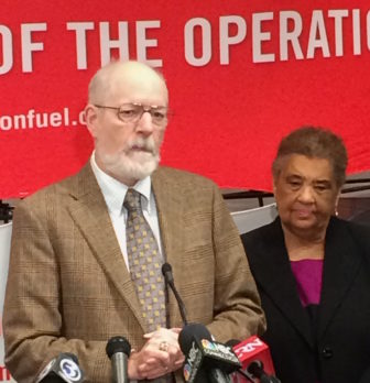 Economist Roger Colton and Patricia Wrice, executive director of Operation Fuel.