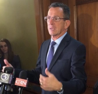 Gov. Dannel P. Malloy after deficit talks with legislative leaders ended in December.