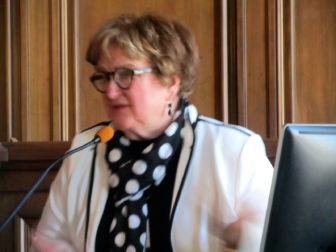 Bridgeport Superintendent Fran Rabinowitz testifies.