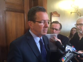 Gov. Dannel P. Malloy after meeting with legislative leaders Wednesday.