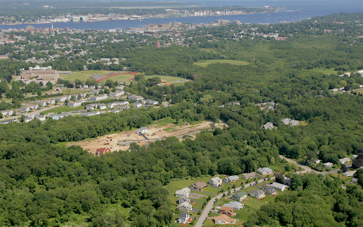 Residential development near the mouth of the Connecticut River.
