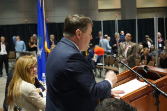 Dan Carter accepts the GOP endorsement for U.S. Senate.