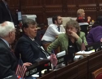 Reps. Paul Brycki and Claire Janowski. Brycki is quitting after one term, Janowski after eight.