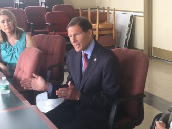 U.S. Sen. Richard Blumenthal discusses a new law to shield Puerto Rico as it defaults on its debt.