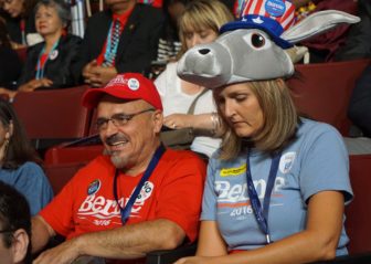 Sanders Dan Durso and Angie Parkinson. Durso will vote for Clinton. Parkinson is unsure.