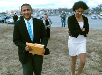 State Rep. Aundre Bumgardner, R-Groton, on the campaign trail.