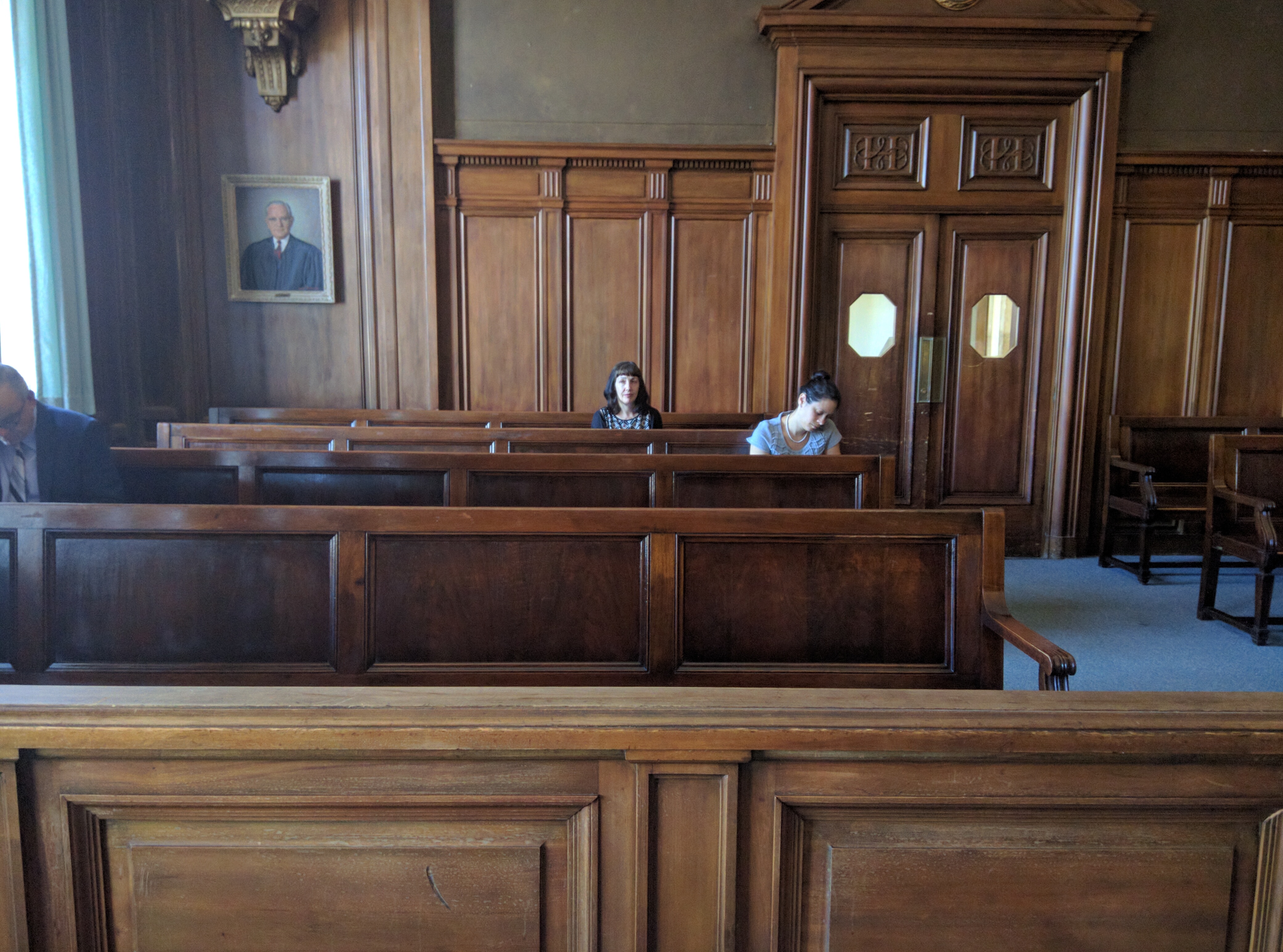 Mary Phillips-Gallucci listens to closing arguments Monday.