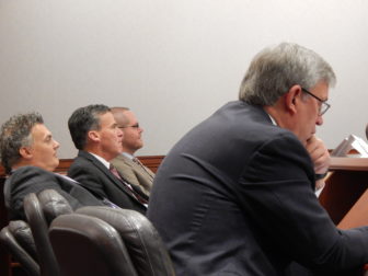 Legislators at the training, from left: Reps. Gary Byron, Mark Tweedie, Jeff Currey and Representative-elect Scott Storms.