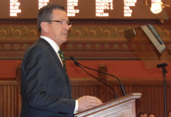 Gov. Dannel P. malloy delivers his state of the state address as the 2017 legislative session opens.