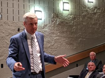 Alan Addley, Darien's superintendent and the superintendent of the year, addressed the superintendents.