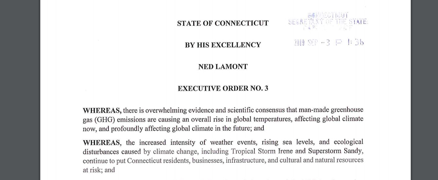Lamont's Executive Order 3 on climate change is too little, too late - The CT Mirror
